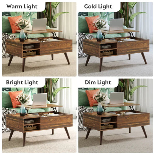 Eoghan Modern Lift-Top Coffee Table with Storage Compartment